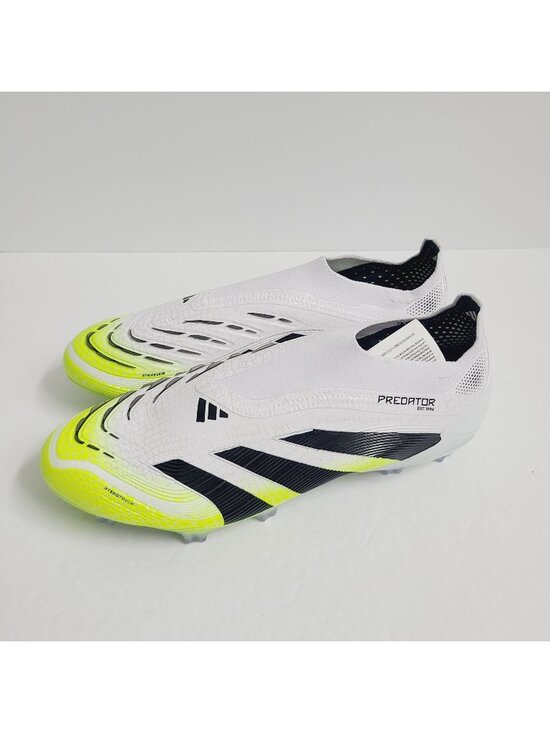 NEW Adidas Predator Elite Laceless FG Soccer Cleats JI1075 Size 6.5 White #1 main image 7